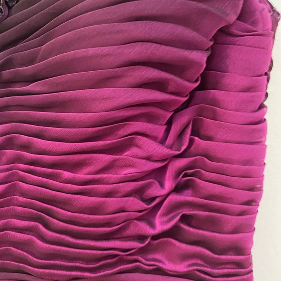 Adriana Papell Boutique NWT Rich Purple One-Shoulder Dress - Size 6 - Picture 4 of 8